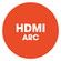 اتصال كابل واحد مع HDMI ARC