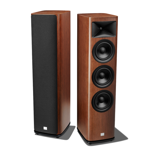HDI-3600 - Walnut - 2 &frac12;-way Triple 6.5-inch (165mm) Floorstanding Loudspeaker - Detailshot 1