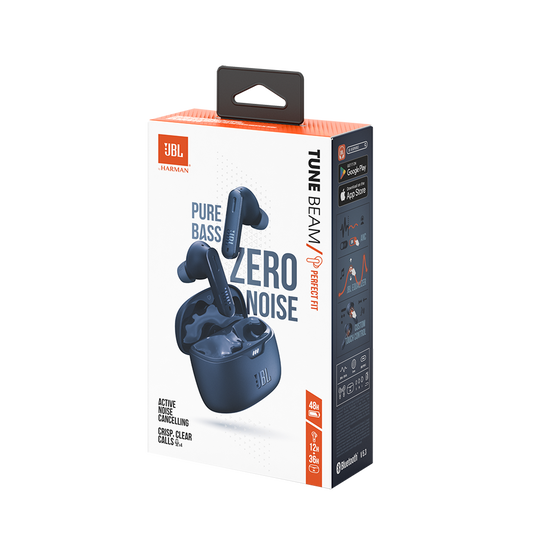 JBL Tune Beam - Blue - True wireless Noise Cancelling earbuds - Detailshot 10