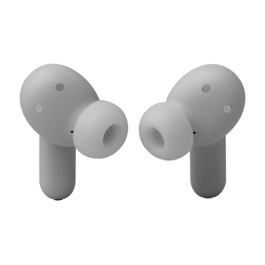 JBL Live Beam 3 - Silver - True wireless noise-cancelling closed-stick earbuds - Left