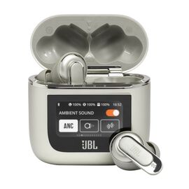 JBL Tour Pro 2 - Champagne - True wireless Noise Cancelling earbuds - Hero JBL Tour Pro 2 - Champagne - True wireless Noise Cancelling earbuds - Hero