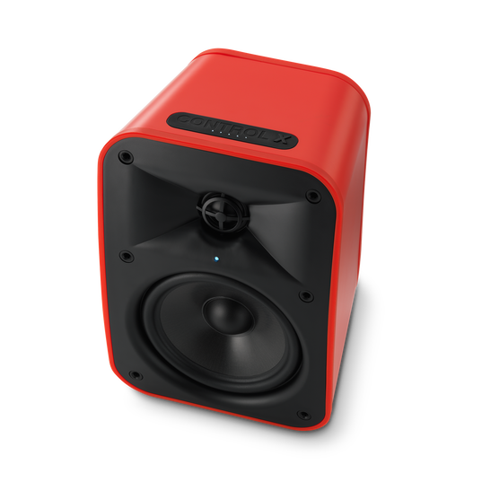 JBL Control X Wireless - Red - 5.25” (133mm) Portable Stereo Bluetooth® Speakers - Detailshot 12