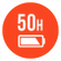 50-hour battery life