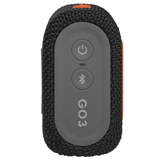 JBL Go 3 - Black / Orange - Portable Waterproof Speaker - Right
