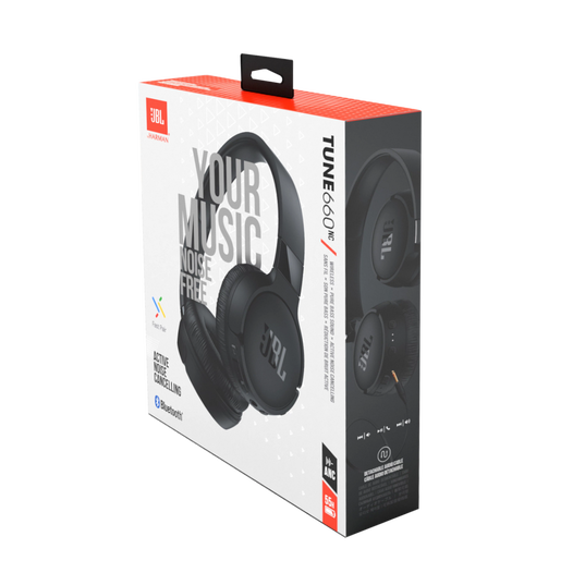 JBL Tune 660NC: Wireless On-Ear Headphones with Active Noise Cancellation -  Black and InfinityLab InstantCharger 20W 1 USB Compact USB-C PD Charger