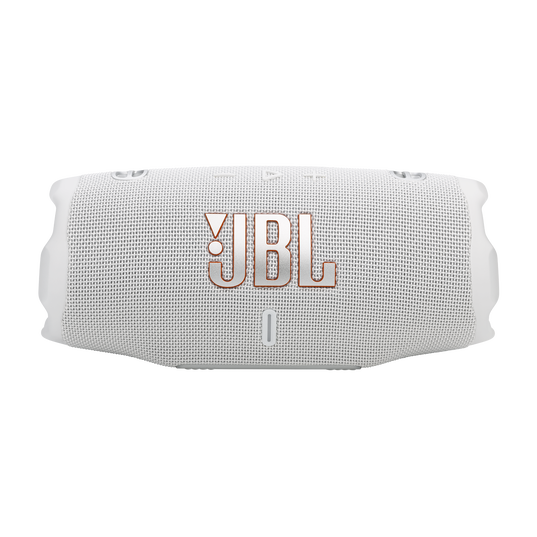 JBL Charge 6 - White - Portable waterproof and drop-proof Bluetooth speaker - Front