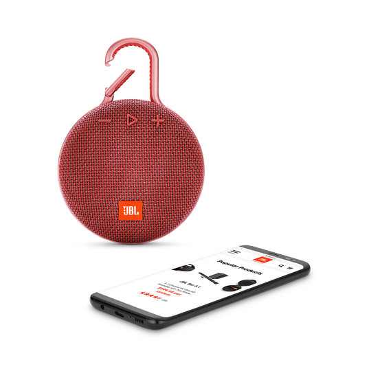 JBL Clip 3 - Fiesta Red - Portable Bluetooth® speaker - Detailshot 1