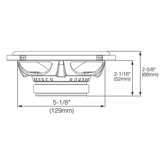 GX600C - Black - 6-1/2" car audio component speaker system, 210W - Detailshot 2