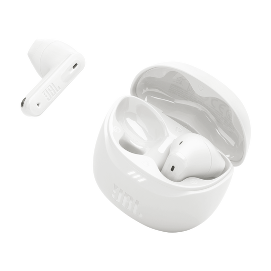 JBL Tune Flex 2 - White - True Wireless Noise Cancelling Earbuds - Detailshot 2