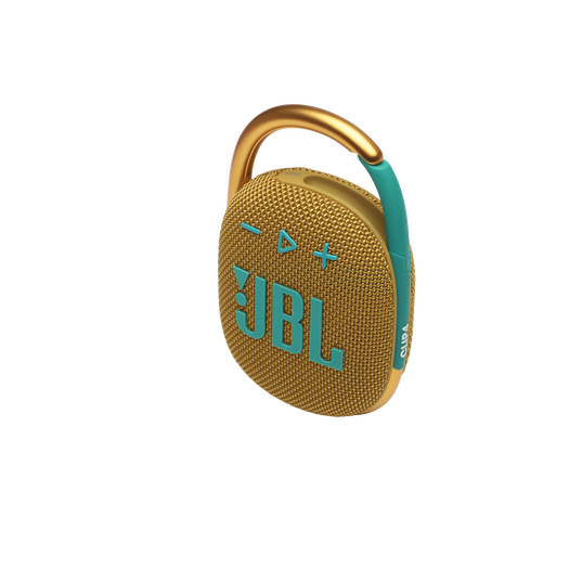 JBL Clip 4 - Yellow - Ultra-portable Waterproof Speaker - Detailshot 2