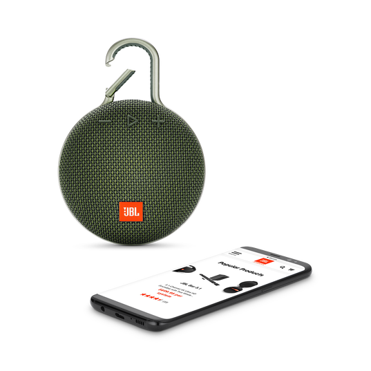 JBL Clip 3 - Forest Green - Portable Bluetooth® speaker - Detailshot 1