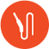 One-button remote with fabric cable