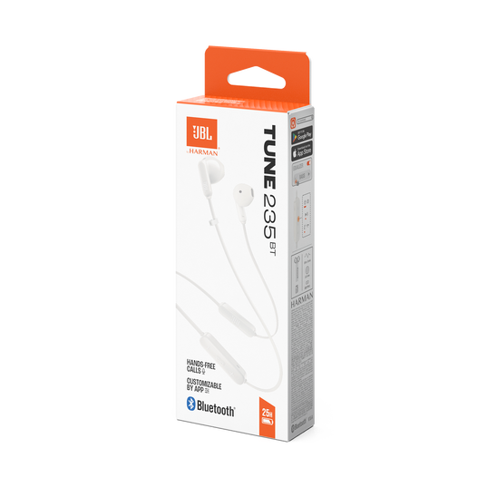 JBL Tune 235BT - White - Wireless Earbud headphones - Detailshot 15