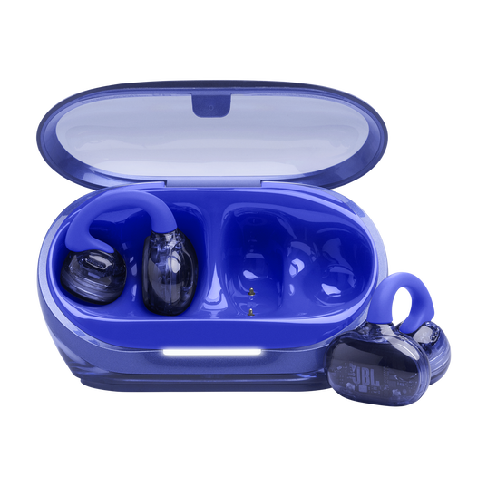 JBL Soundgear Clips - Blue - True wireless open-ear headphones - Hero