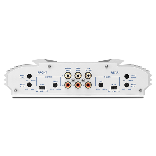 MA 6004 - White - 4-Channel Full-Range Marine Amplifier (60x4) - Back