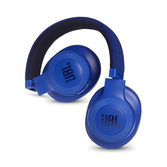 JBL E55BT - Blue - Wireless over-ear headphones - Detailshot 1