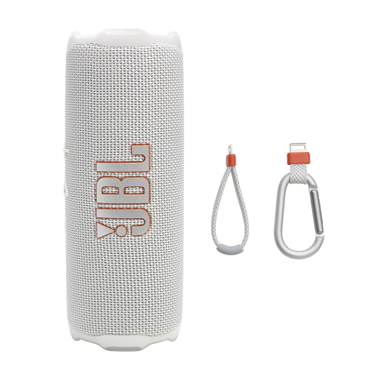 JBL Flip 7 - White - Portable waterproof and drop-proof  speaker - Detailshot 8