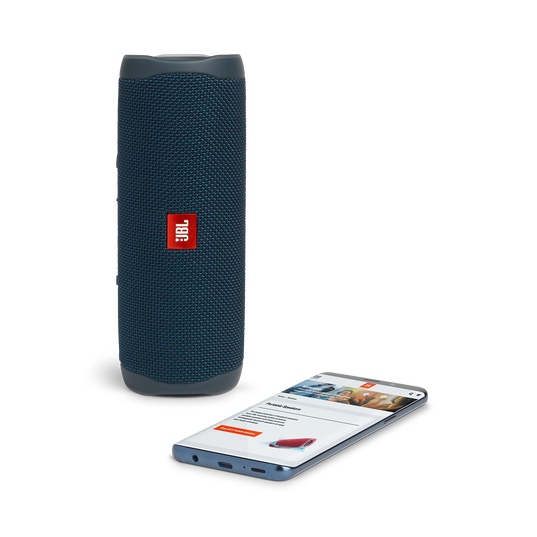 JBL Flip 5 - Blue - Portable Waterproof Speaker - Detailshot 2