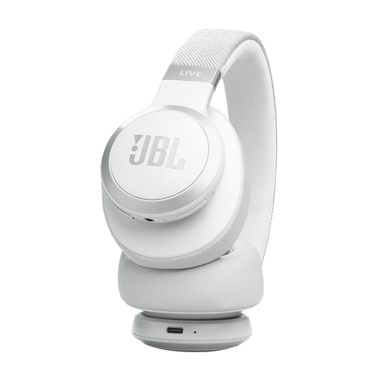 JBL Live 770NC Over-Ear Headphones, White - Worldshop