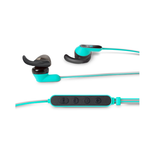 Reflect Aware - Teal - Lightning connector sport earphone with Noise Cancellation and Adaptive Noise Control. - Front