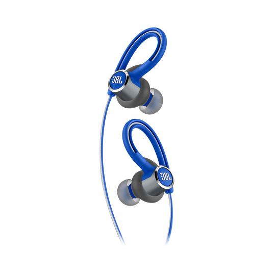 JBL Reflect Contour 2 - Blue - Secure fit Wireless Sport Headphones - Detailshot 1