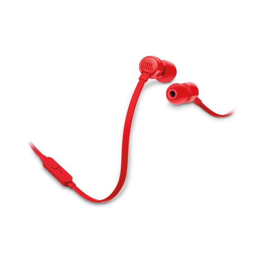 JBL Tune 110 - Red - In-ear headphones - Hero