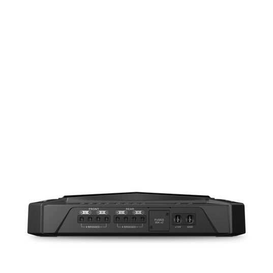 GRAND TOURING GTR 104 - Black - 100W RMS 4-Channel Stadium Series Bluetooth Car Amplifier with Clari-Fi Technology and Party Mode - Detailshot 1
