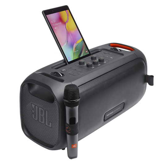 JBL PartyBox On-The-Go - Enceinte portable Bluetooth de soirée avec effets  lumineux & micro sans fil 