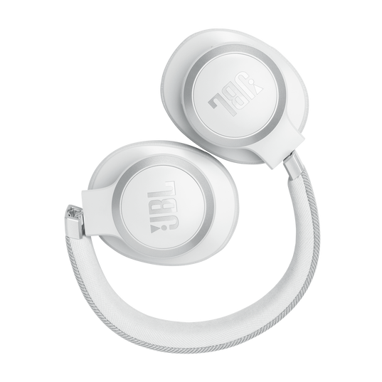 JBL TUNE 770NC Wireless Over-Ear Hybrid Noise Canceling Headphones (White)