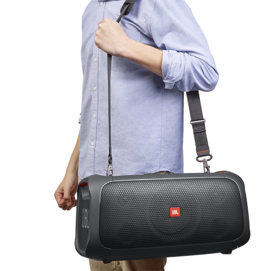 JBL PartyBox On-The-Go Powerful Portable Bluetooth Party Speaker with  Dynamic Light Show, black 