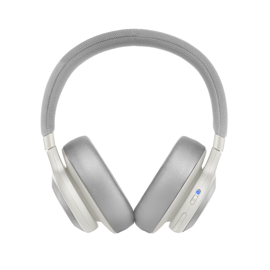 JBL E65BTNC - White - Wireless over-ear noise-cancelling headphones - Front