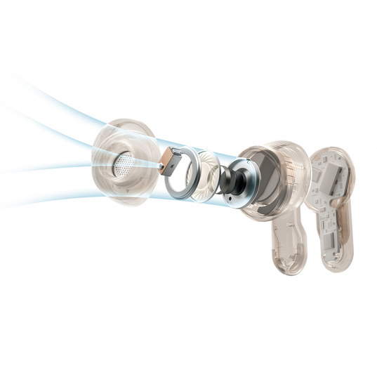 JBL Tour Pro 3 - Latte - True Wireless Noise Cancelling earbuds with Smart Charging Case&trade; - Detailshot 13