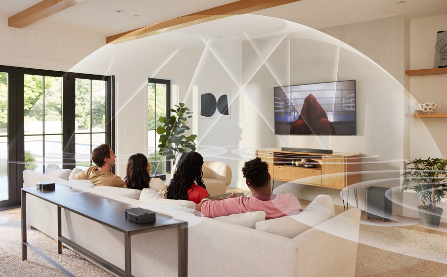 True Dolby Atmos&reg;, DTS:X, and MultiBeam&trade; Surround Sound