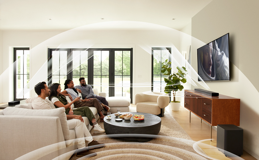 True Dolby Atmos®, DTS:X, and MultiBeam™ Surround Sound