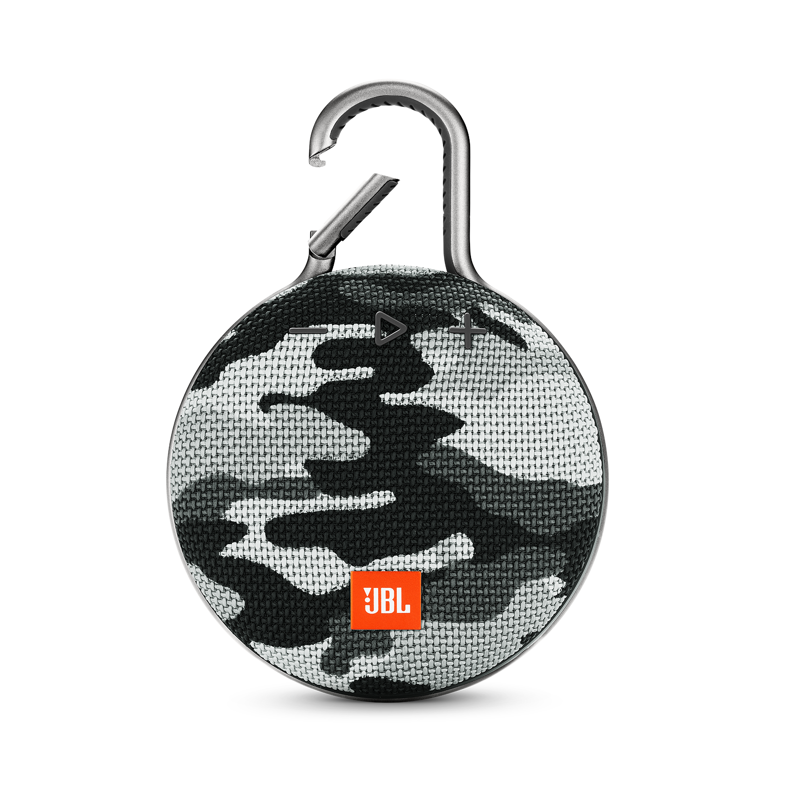 JBL Clip 3 - Black/White Camouflage - Portable Bluetooth® speaker - Hero