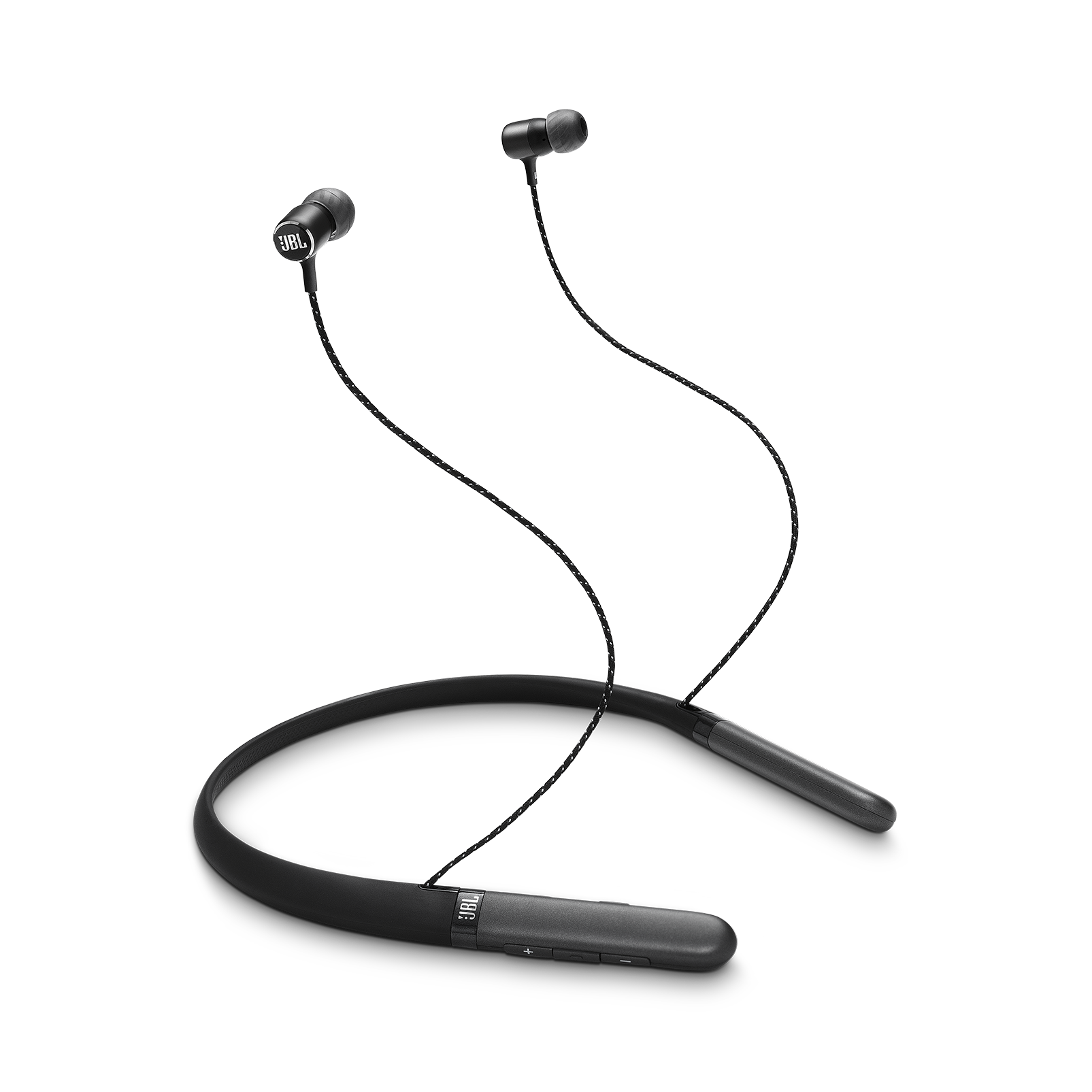 JBL Live 200 BT Wireless In-Ear Neckband HeadphonesThree-Button Remote Mic BLACK 