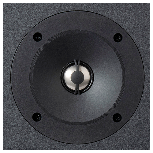 1-inch (25mm) Titanium dome tweeter mated to acoustic lens and waveguide