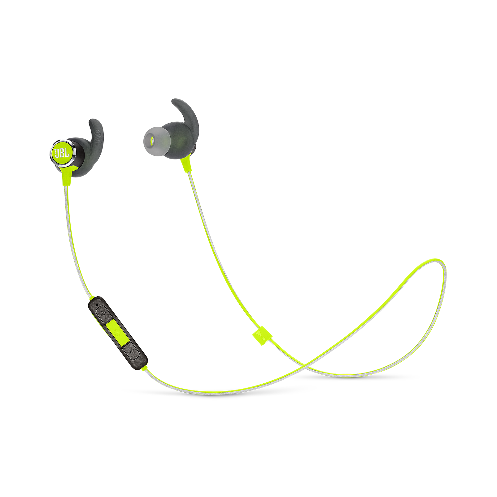 JBL REFLECT MINI 2 - Green - Lightweight Wireless Sport Headphones - Hero