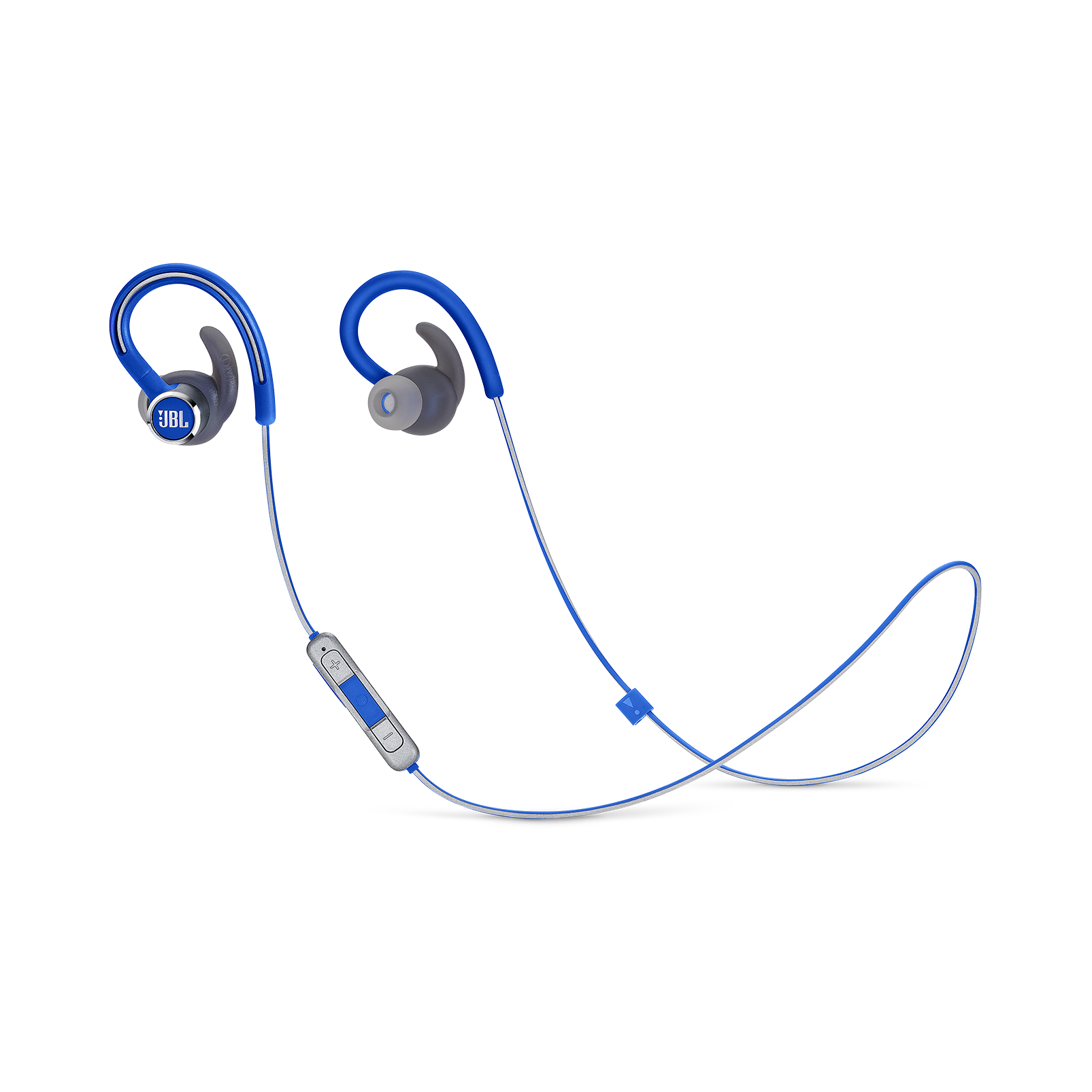 JBL Reflect Contour 2 - Blue - Secure fit Wireless Sport Headphones - Hero
