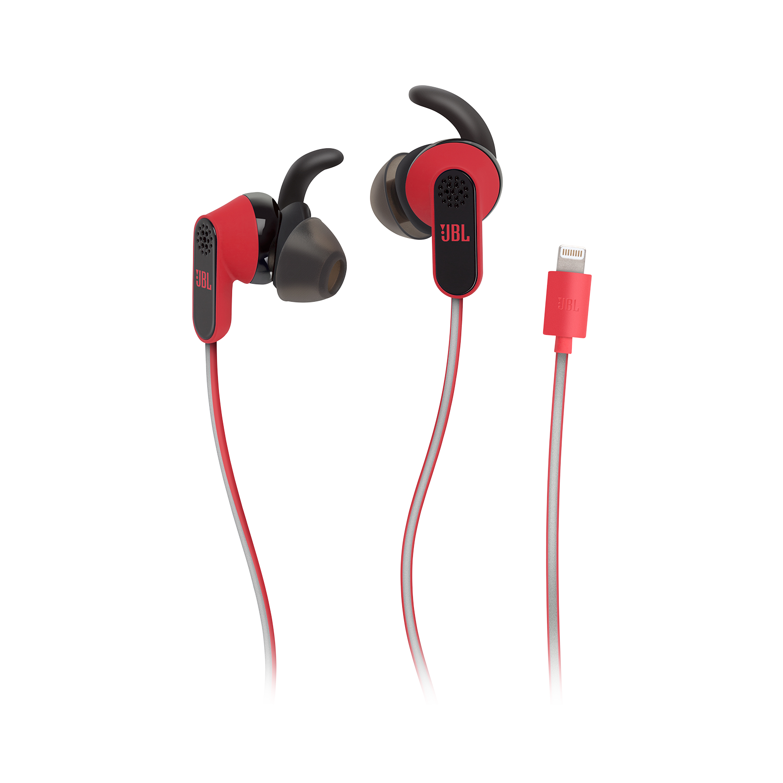 Reflect Aware - Red - Lightning connector sport earphone with Noise Cancellation and Adaptive Noise Control. - Hero