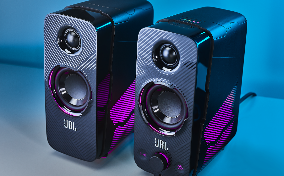 JBL Quantum Duo - Haut-parleurs - pour PC - sans fil - Bluetooth